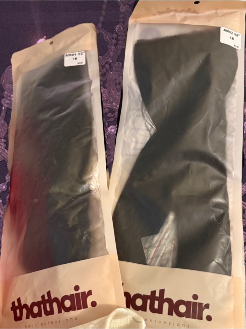 Thathair Black Clip-In Hair Extensions - Sleek Black Color